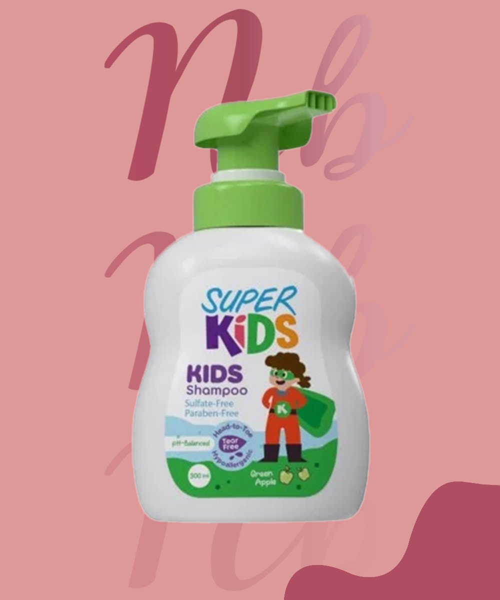 SUPER KIDS SHMAPOO GREEN APPLE 300ML