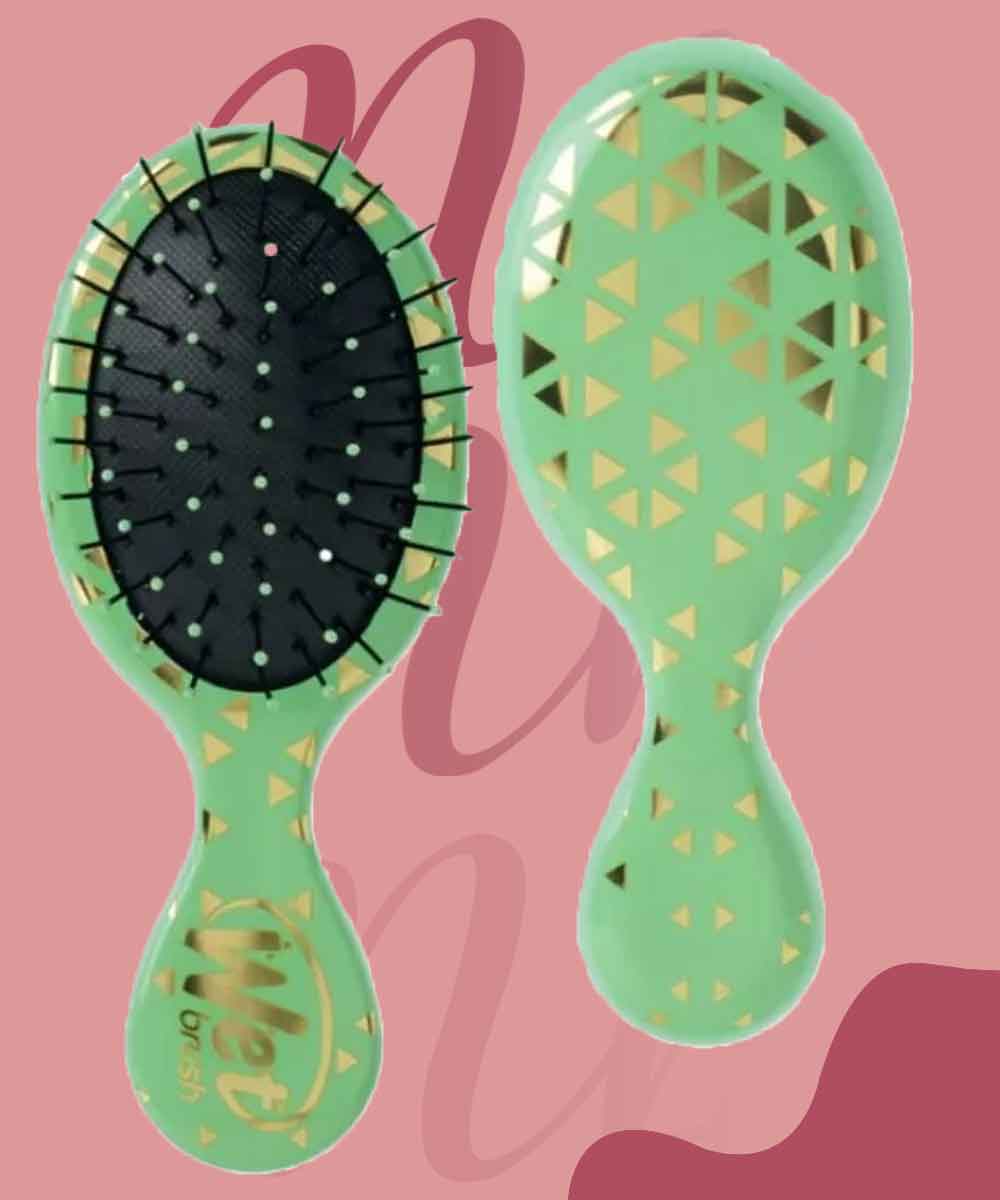 WET BRUSH MINI DETANGLER GEO-JADE (5339) فرشه شعر