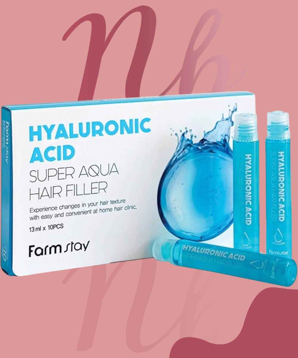 FARM STAY HYALURONIC ACID SUPER AQUA HAIR FILLER 13MX10PCS