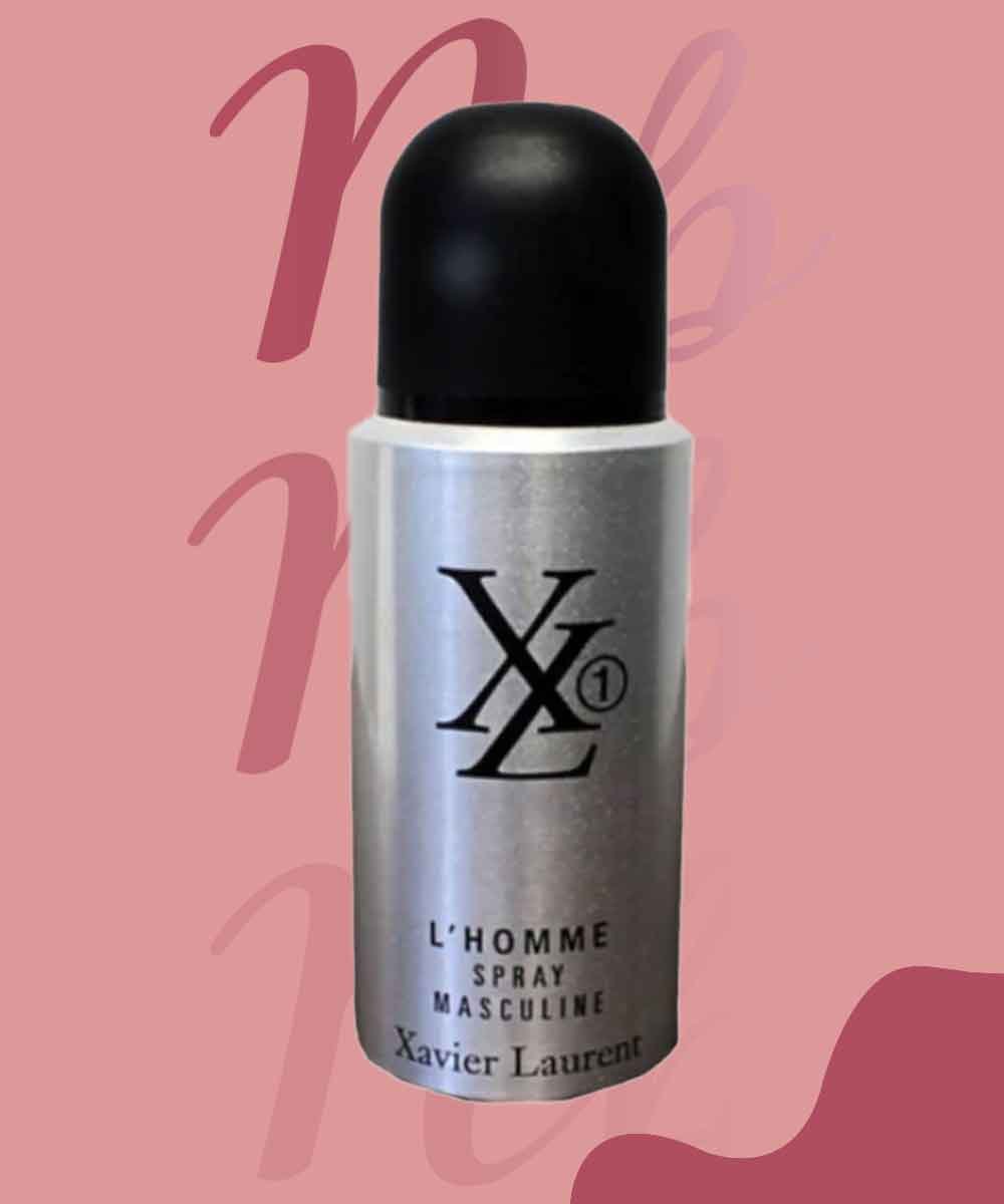 XL 1 BODY SPRAY SILVER F MEN 150ML