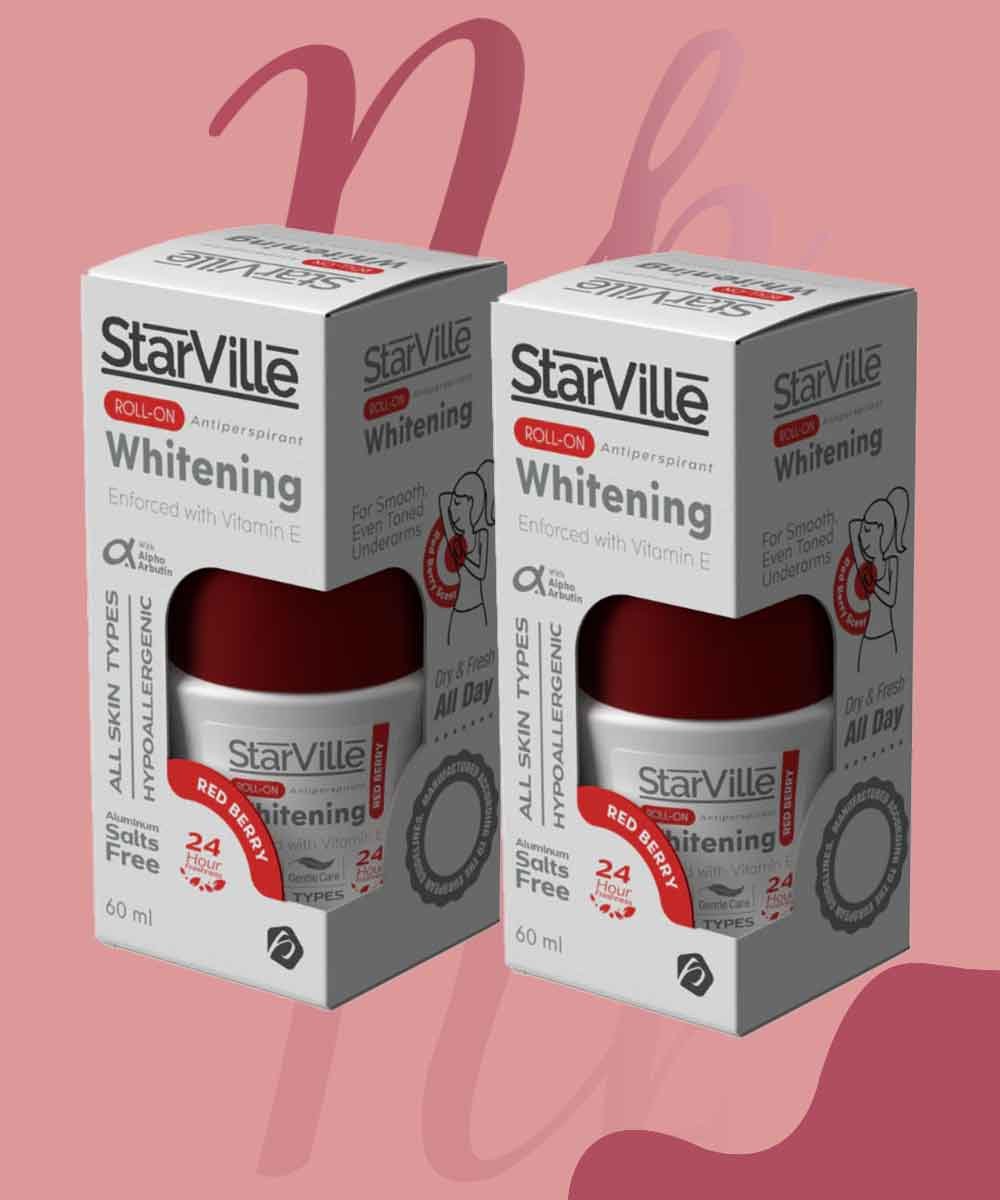 STARVILLE ROLL-ON WHITENING RED BERRY 1+1 60 ML