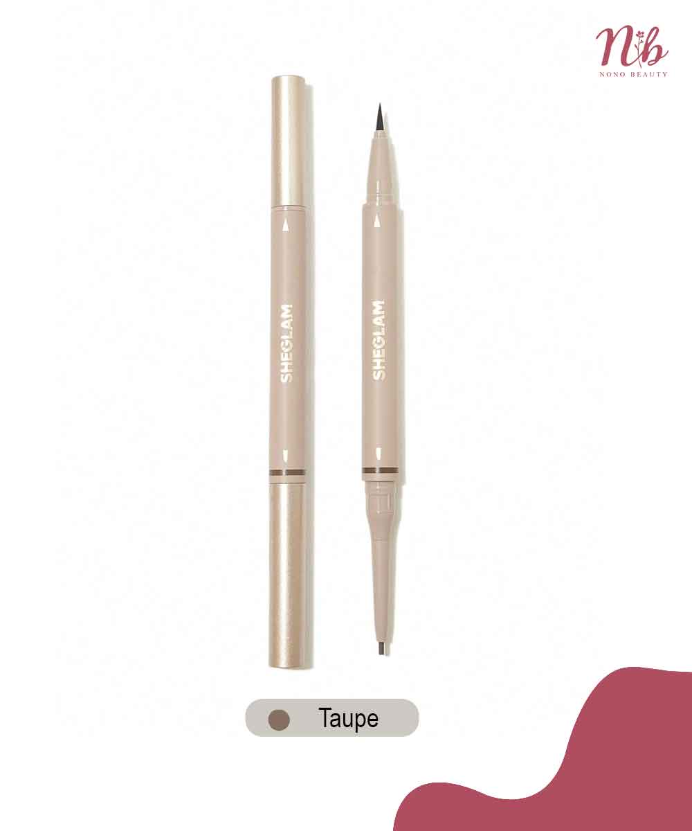 SHEGLAM BROWS ON DEMAND 2IN1 BROW PENCIL (TAUPE) 0.35ML