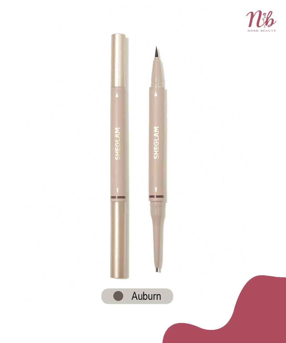 SHEGLAM BROWS ON DEMAND 2IN1 BROW PENCIL (AUBURN)
